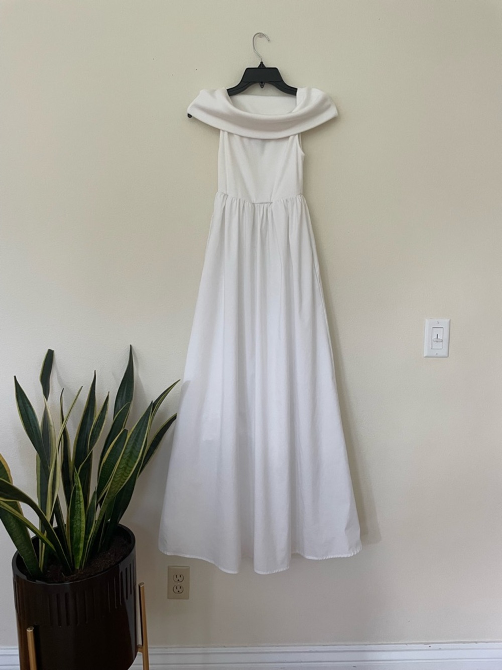 🌷 Love By Design White Off-Shoulder Maxi Dress #50